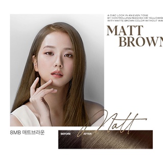 Thuốc nhuộm tóc bọt biển new hello bubble foam mise en scene màu nâu trà sữa