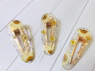 Kẹp Tóc Hoa Mini Cute – Kẹp Tóc Handmade Hoa Khô Resin, Phụ Kiện Tóc Nhỏ Xinh Dưới 100K
