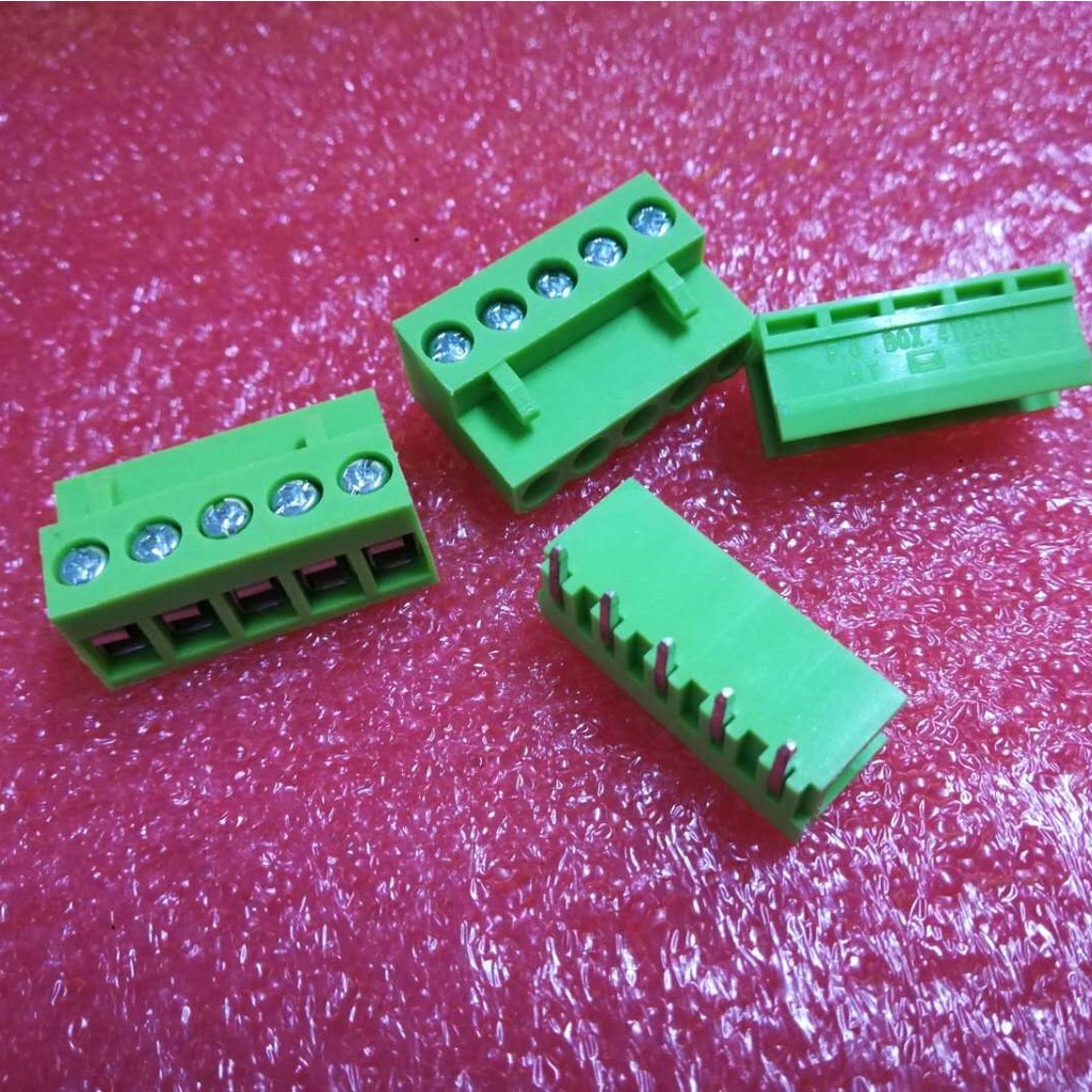 Bộ 5 khối thiết bị cuối dạng góc phải HT5.08-5PL 5.08mm PCB