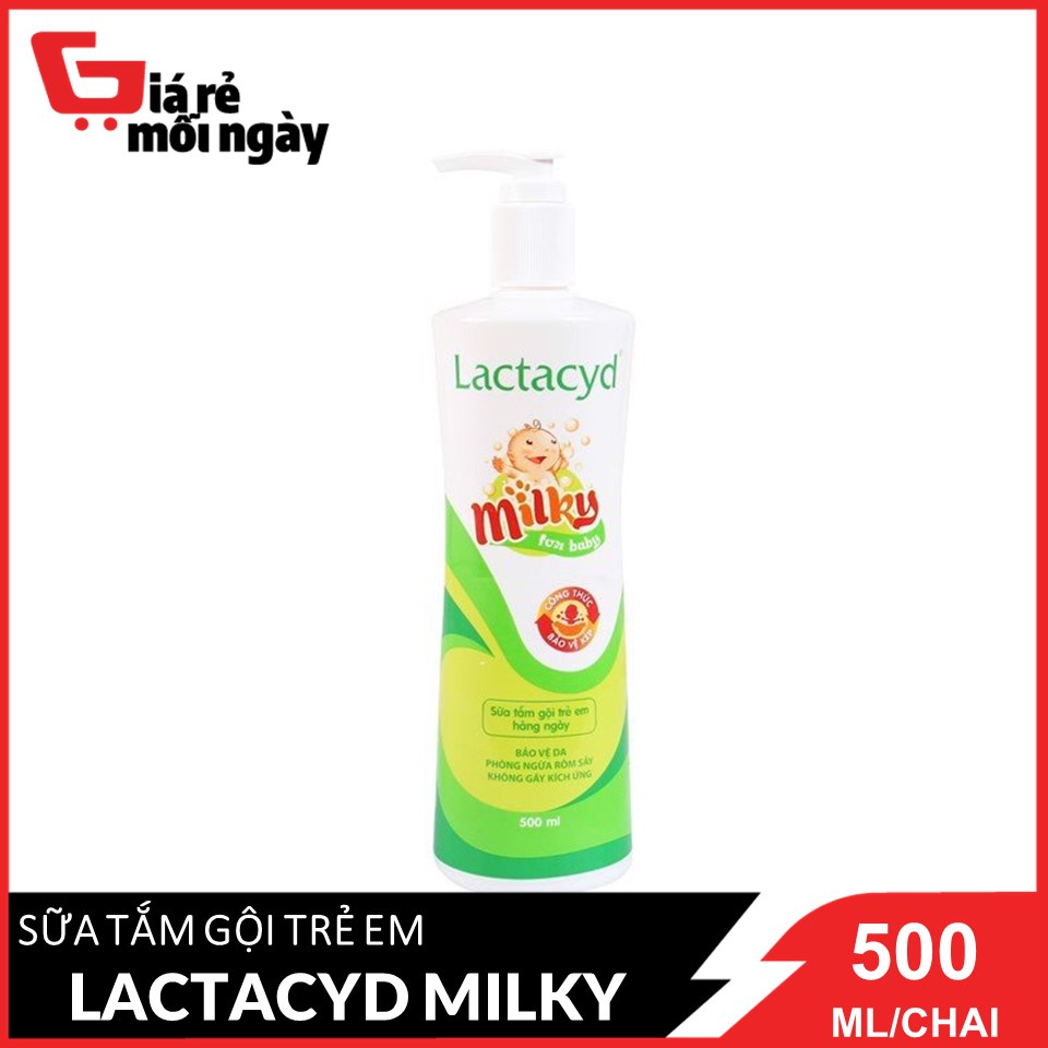 Sữa Tắm Gội Trẻ Em Hàng Ngày Lactacyd Milky Baby 250ml