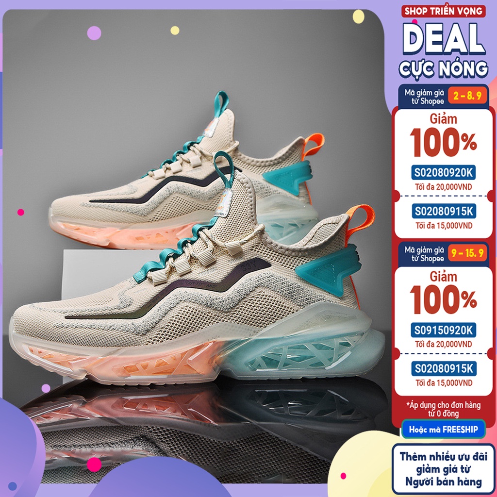 Giày Thể Thao Nam PANTOFII - Giày Sneaker Màu Kaki - Trắng - Đen, Phù Hợp Mọi Lứa Tuổi - G5235
