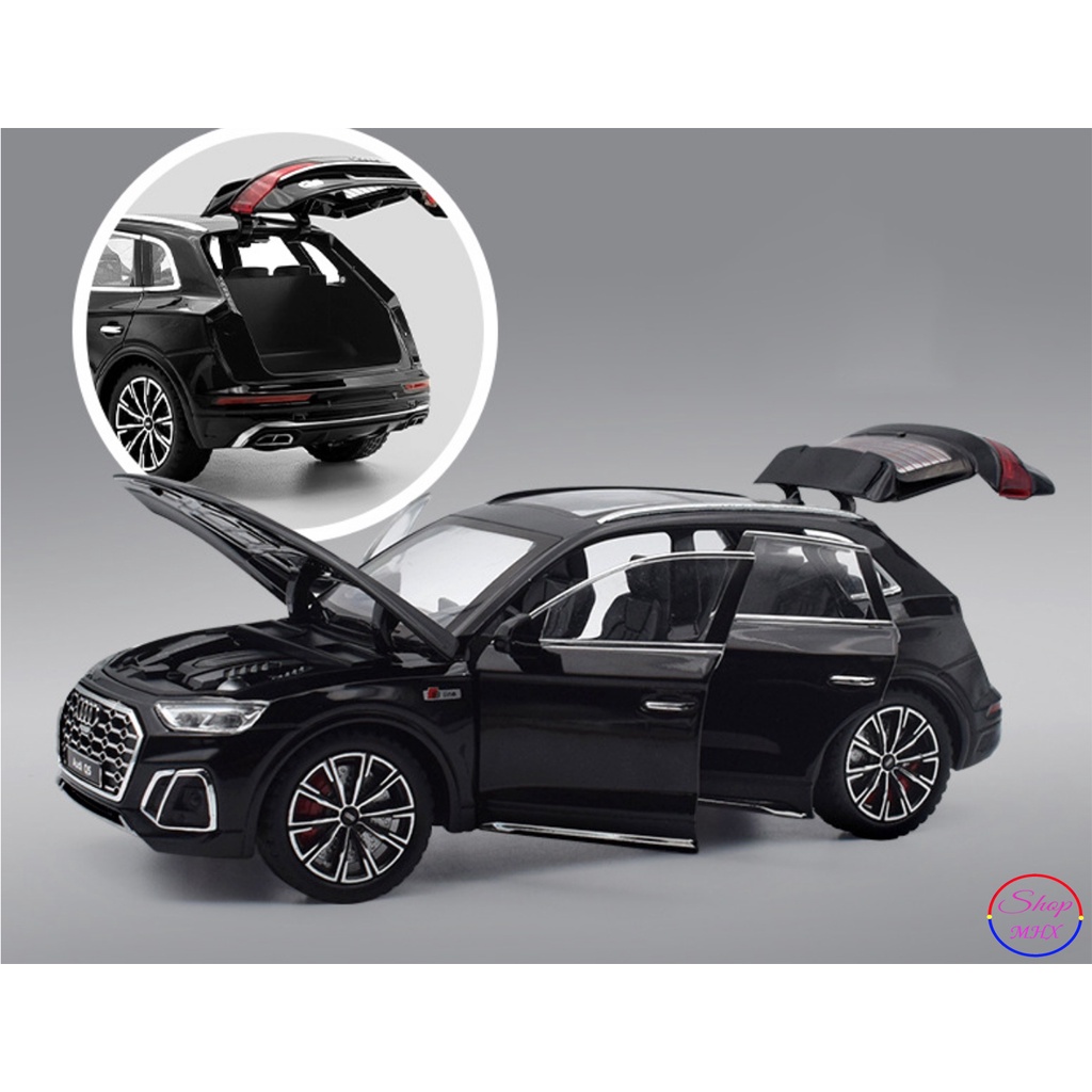 Xe mô hình sắt Audi Q5 TẶNG KÈM BIỂN SỐ tỉ lệ 1:24 hãng Newao 2 màu