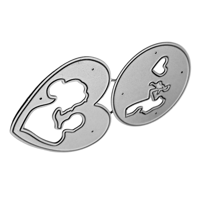 ✿ Khuôn Cắt Giấy Kim Loại Hình Mẹ Và Bé