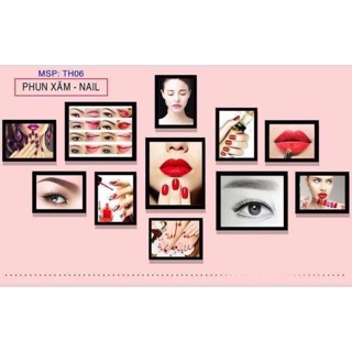 Khung ảnh phun xăm -nail