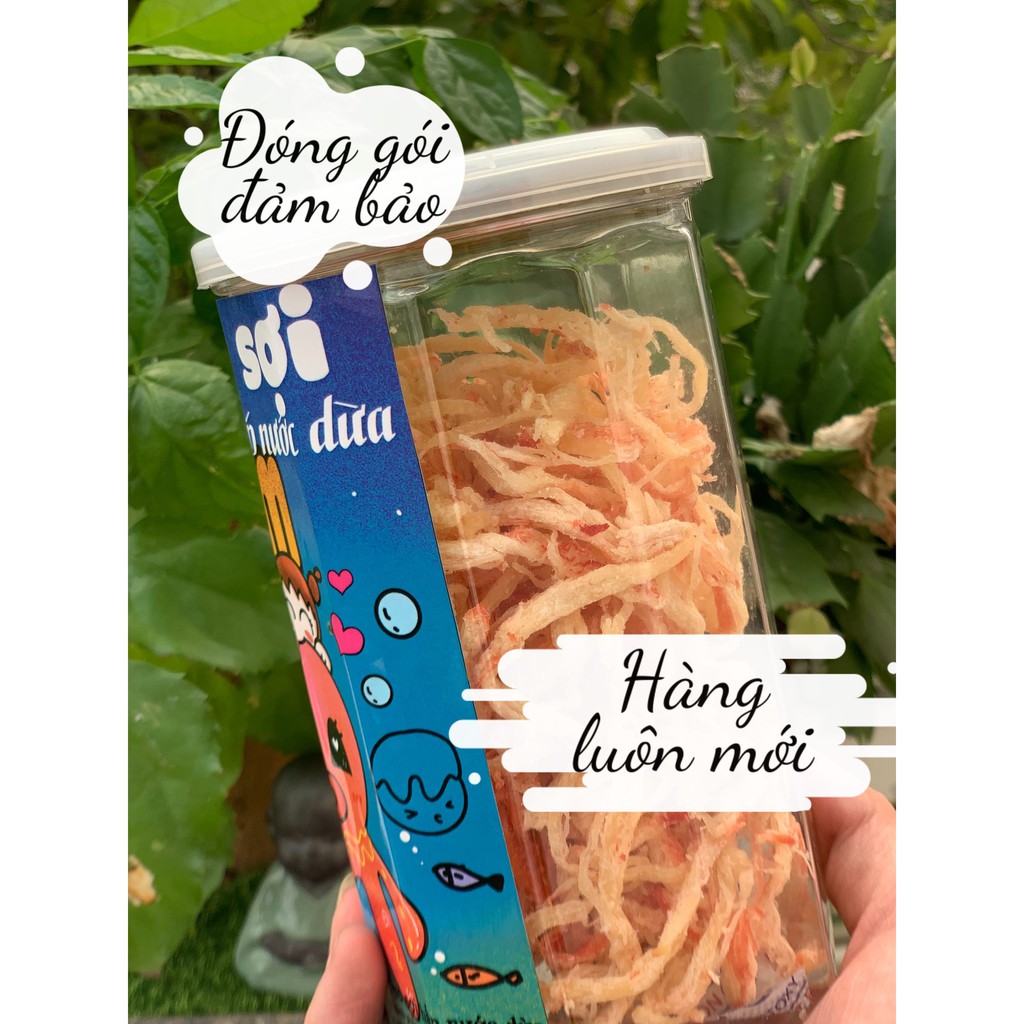 MÓn Mới siêu ngon Mực sợi hấp nước dừa ZiZum 250g, đồ ăn vặt Hà Nội, vừa ngon vừa rẻ ,  đóng hũ pét siêu đẹp , đặc sản | BigBuy360 - bigbuy360.vn