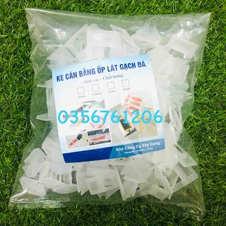 ke gạch ốp lát túi 100 cái ke cân bằng 1mm 1.5mm 2mm