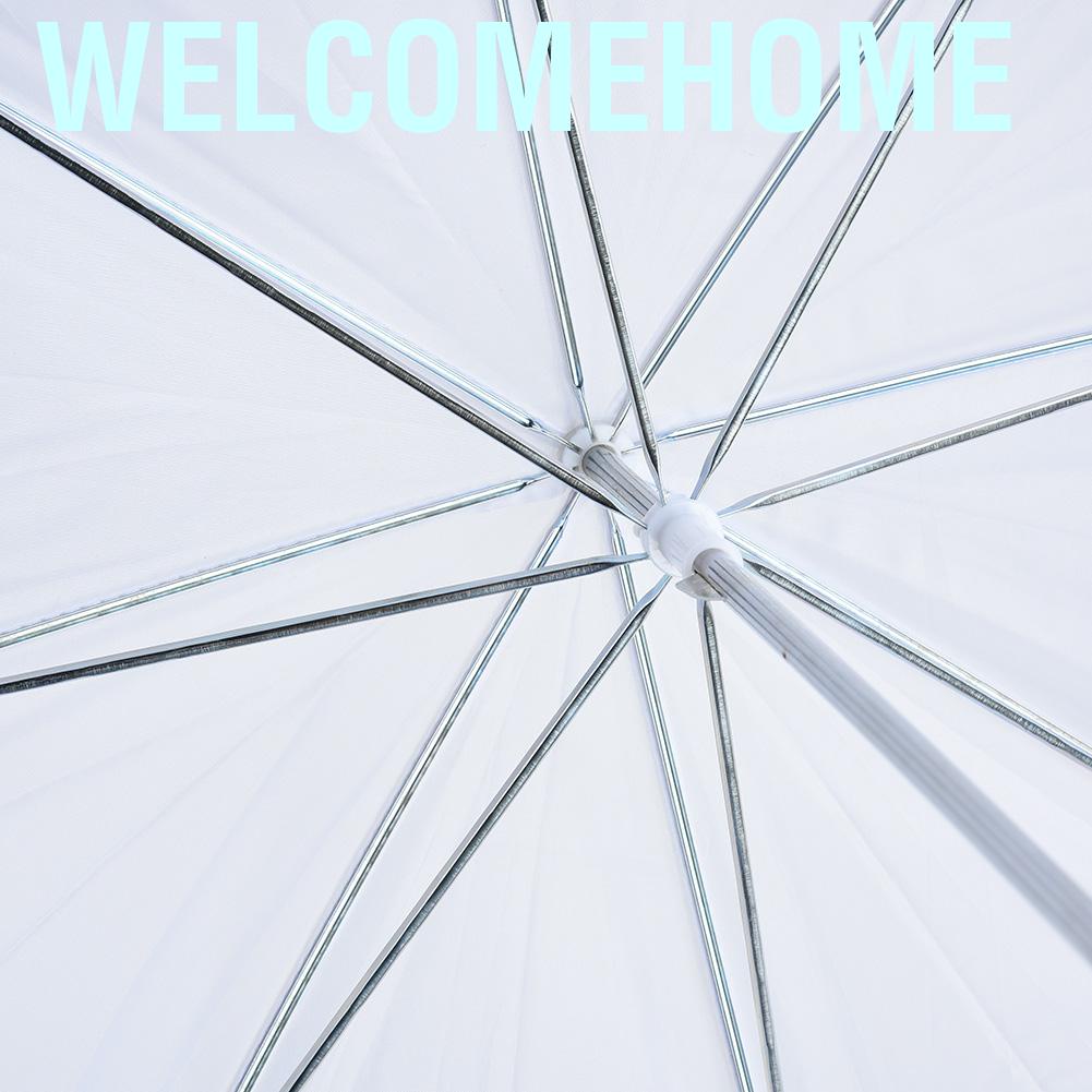 Welcomehome Translucent Umbrella 33 Inch Studio Flash Light Diffuser Softlight White Soft