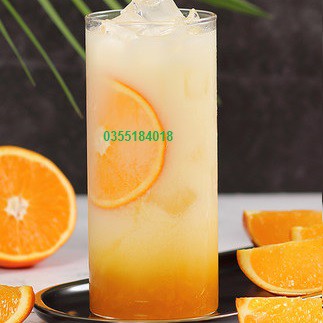 Sốt Cam Sensini pha chế trà sữa - trà hoa quả hộp 1.36kG