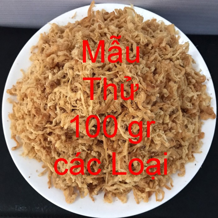 Mẫu thử chà bông gà - heo / ruốc cay gà heo các loại khô gà lá chanh