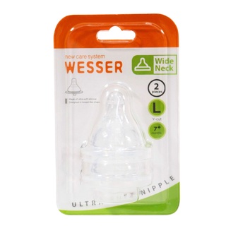 Núm ty bình sữa Wesser cổ rộng size S/M/L