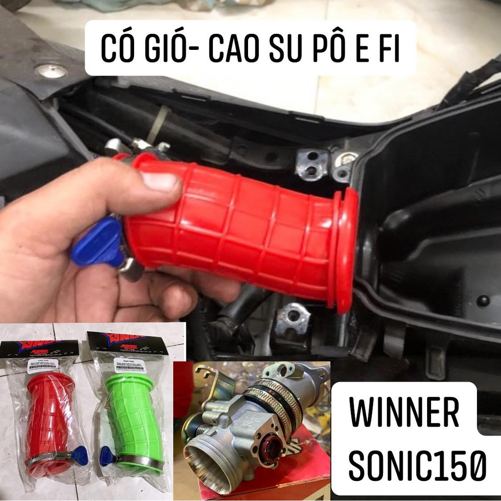 Ống nối bầu hơi CO GIÓ CAO SU XE Winner Sonic kingdrag