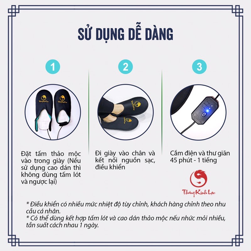 GIÀY CHƯỜM NÓNG THÔNG KINH LẠC