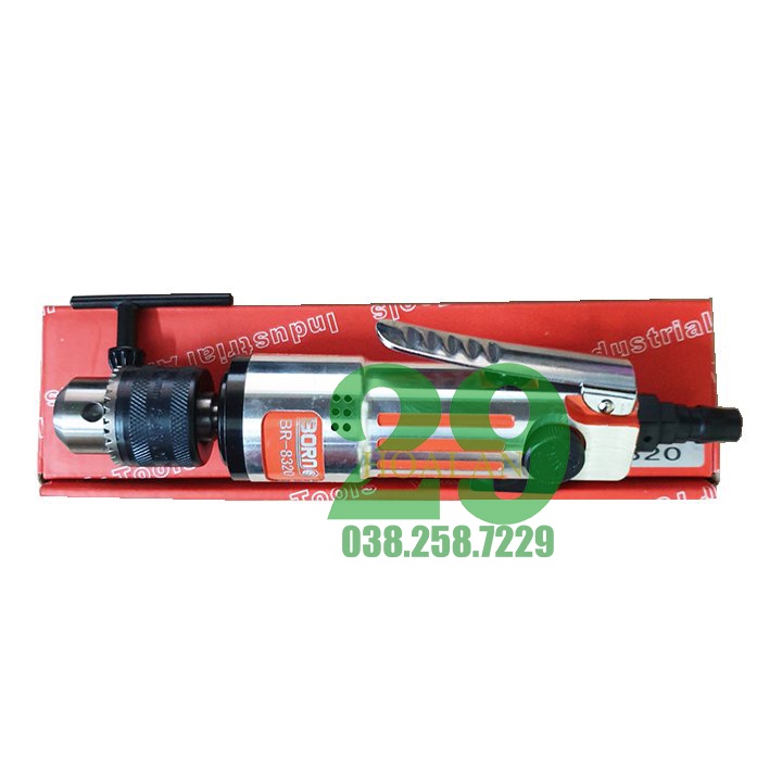 Máy khoan hơi dạng vít mâm kẹp 10mm Tặng găng tay bảo hộ