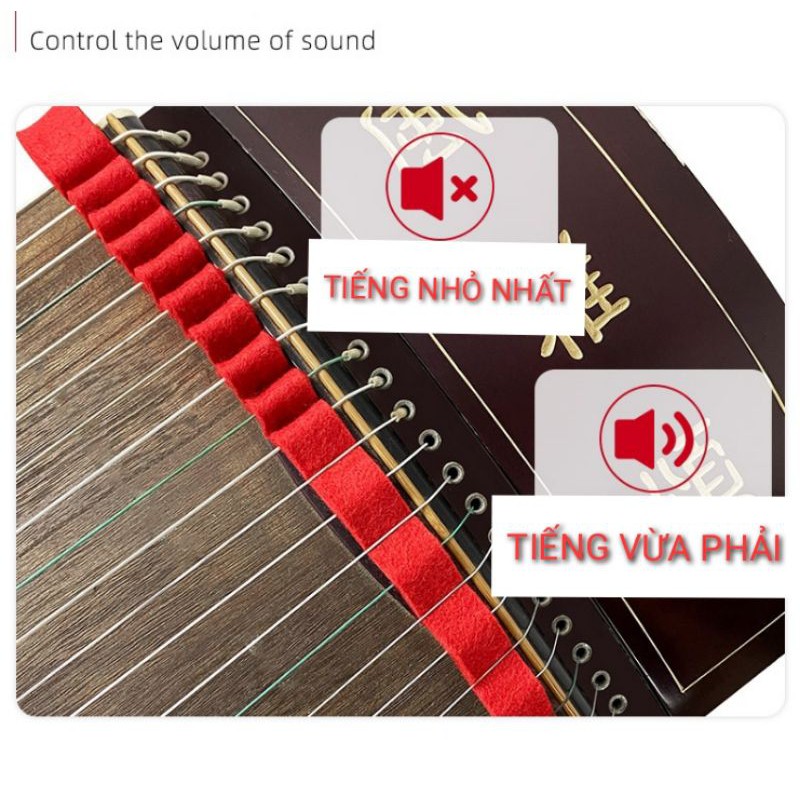 Giảm Âm Guzheng giá tốt tránh làm phiền hàng xóm khi luyện tập khuya