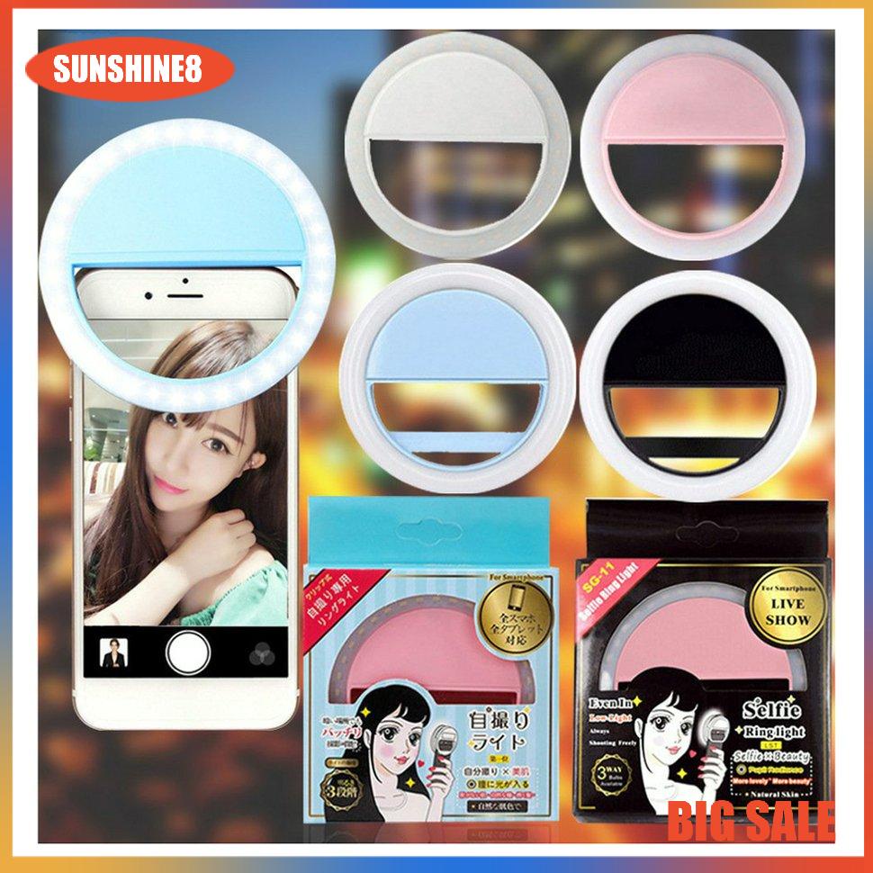 【SUN】[NEW]Mini Mobile Phone Led Self-Timer Light Anchor Beauty Lens Live Artifact