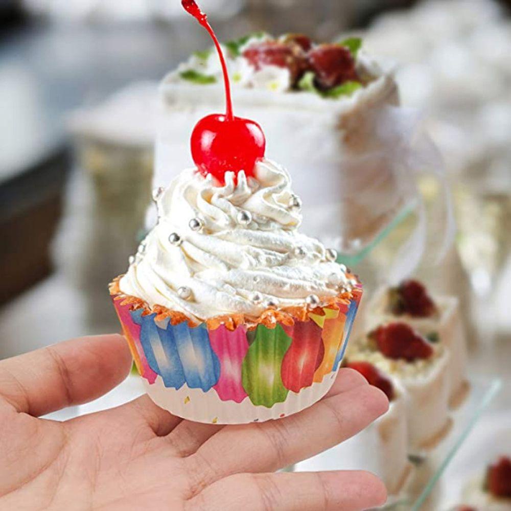 Set 100 Cốc Giấy Làm Bánh Cupcake Chủ Đề Giáng Sinh