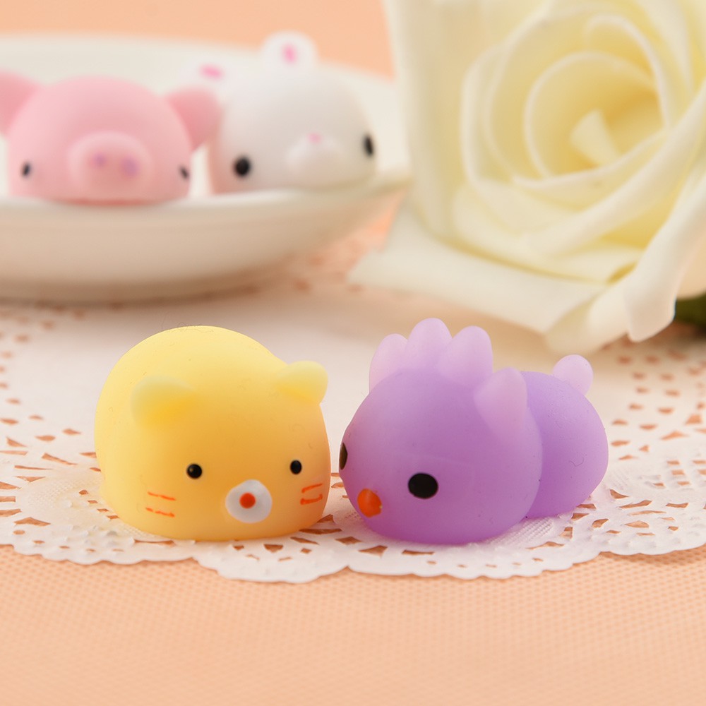 Cute Mini Animal Squishies Kawaii Mochi Squeeze Toys Stretch Stress Squishy Fidget Toy
