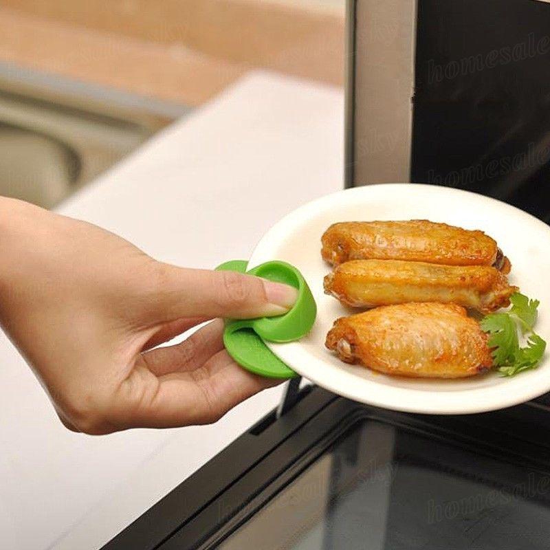 Găng Tay Silicone Cách Nhiệt Chống Trượt Dùng Cho Nhà Bếp Giá Đỡ