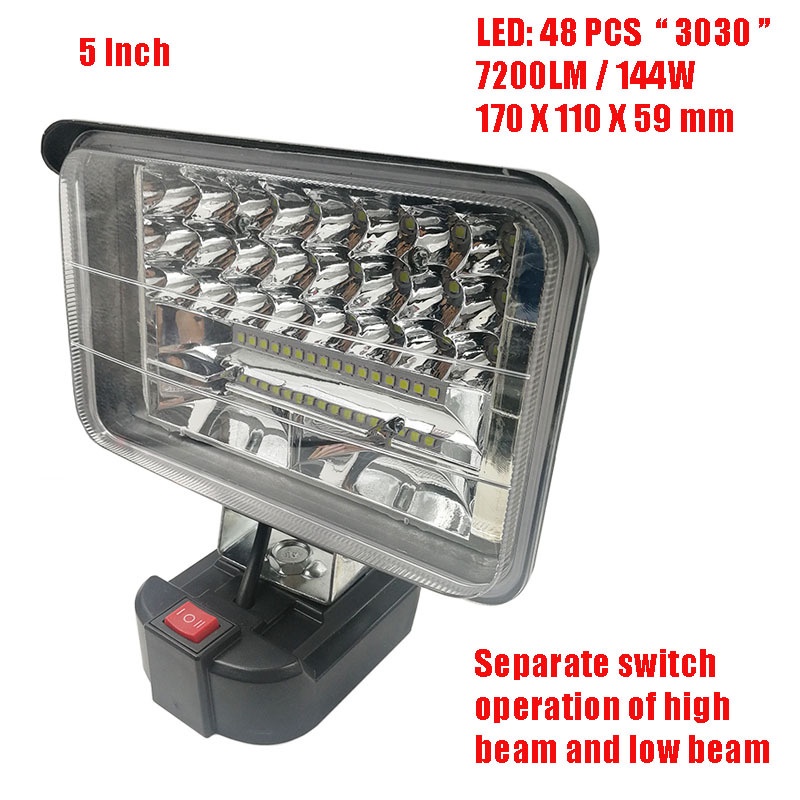 Đèn Pin LED 18V BL1430 BL1830 USB Sử Dụng Pin Makita 18V Lithium