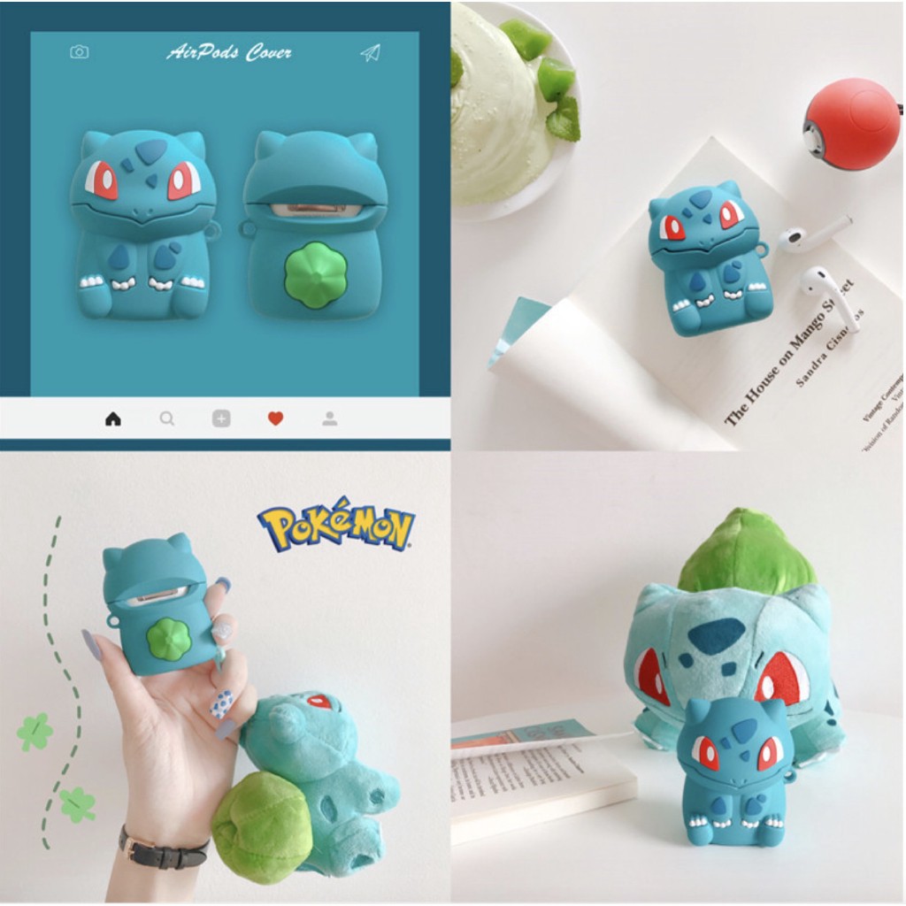 Airpods Case Pokemon Pikachu Eevee Squirtle Charmander Togepi Bulbasaur Apple Wireless Bluetooth Headset i11 i12 inpods