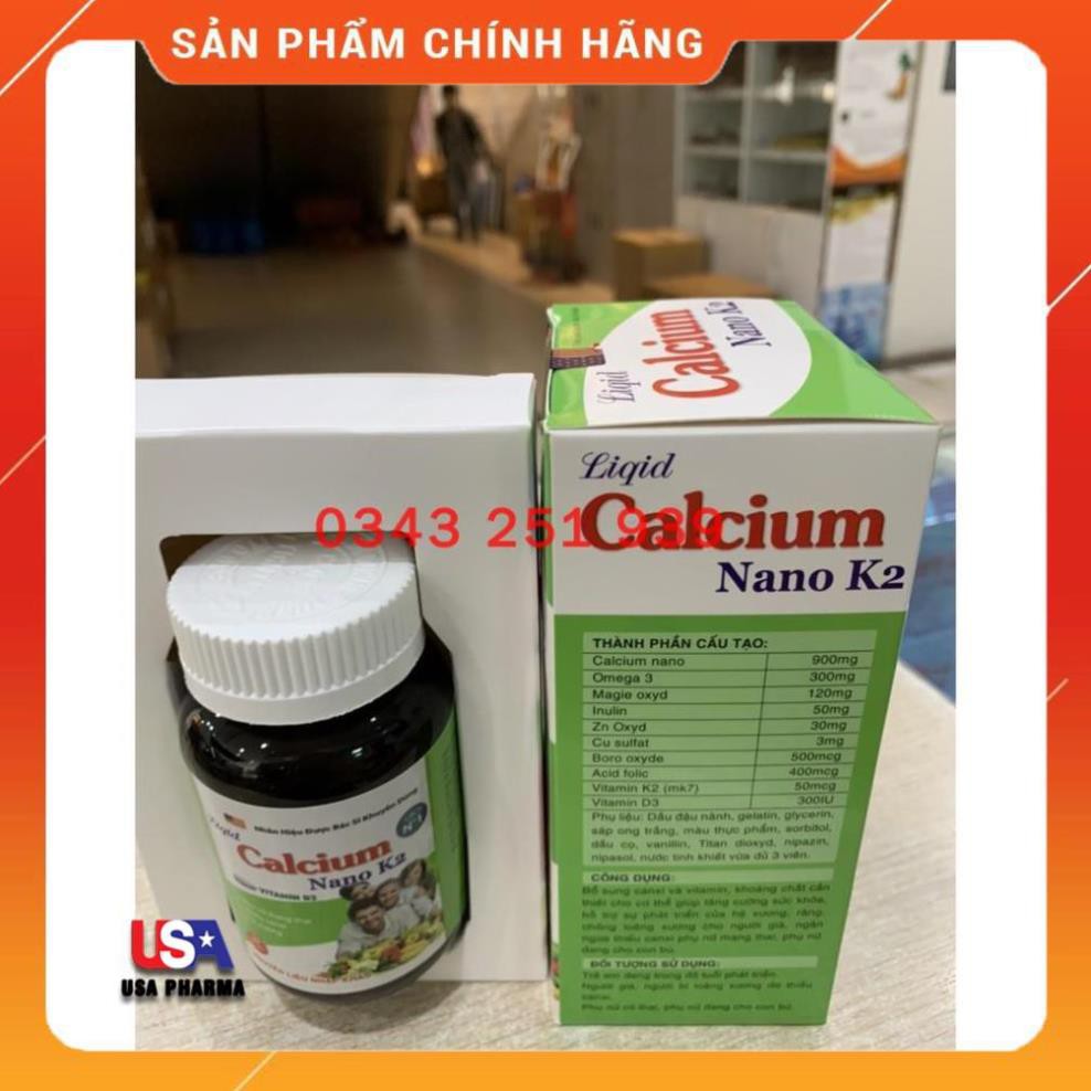 [Viên uống] Liquid Calcium nano K2 bổ sung canxi và vitamin D3 trong cơ thể