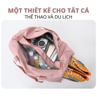 Túi du lịch gấp gọn đựng đồ cá nhân nữ nam đi du lịch, đi tập gym, về quê, đi công tác, có ngăn đựng giày tiện lợi