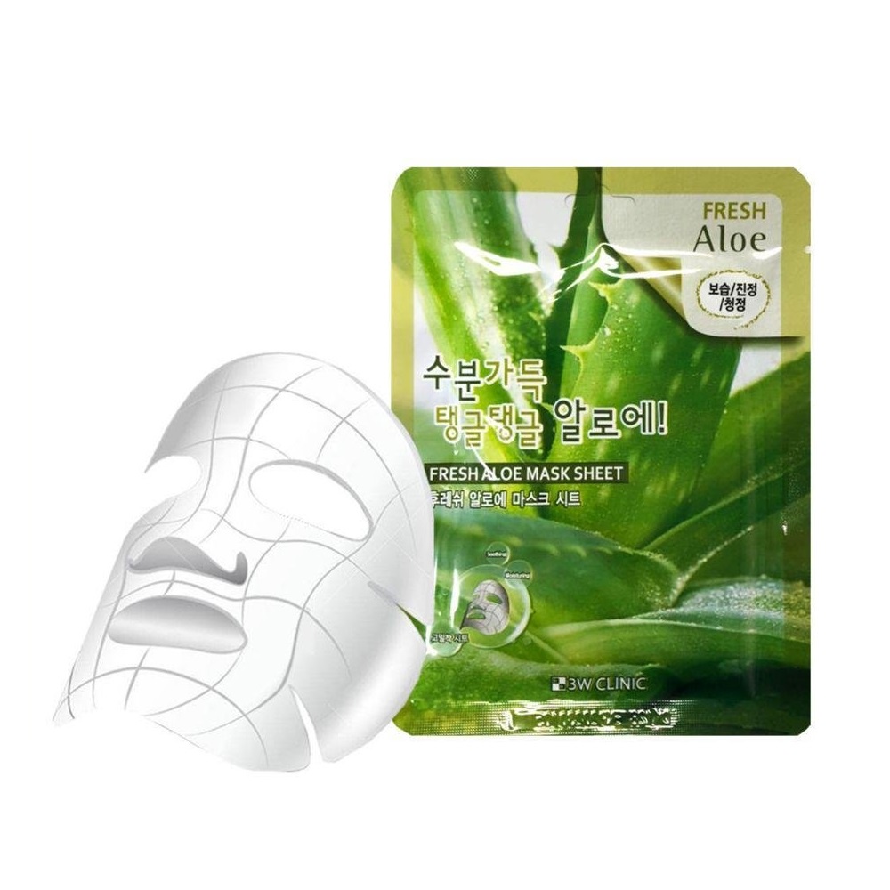 Mặt nạ cấp ẩm, dưỡng da trắng sáng 3W Clinic Fresh Mask Sheet 23ml