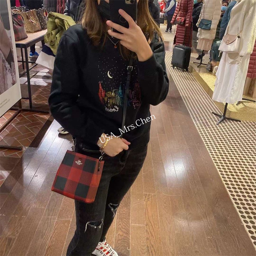 Ba lô đeo chéo COACH F7266 túi xô mini