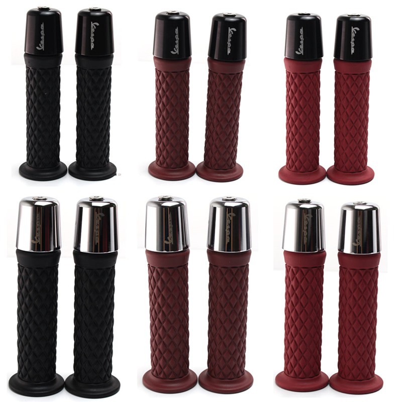 Cặp Phụ Kiện Tay Cầm Cao Su Cho vespa lt lx gts gtv 150 200 250 300 300ie