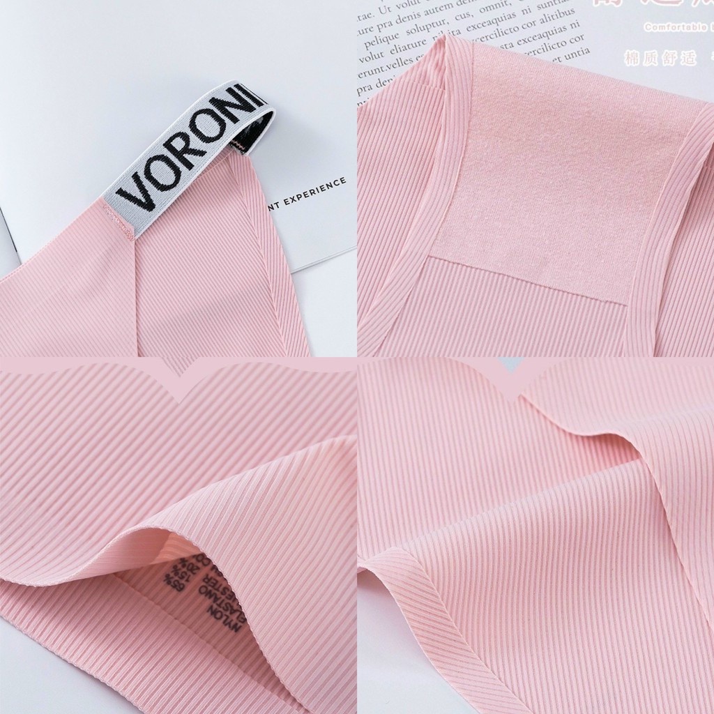 Quần Lót Nữ Sexy Thun Lạnh Trơn Đúc Su Không Đường May Dây Chữ Mềm Mại Co Giãn MIDORI LUXURY VR15