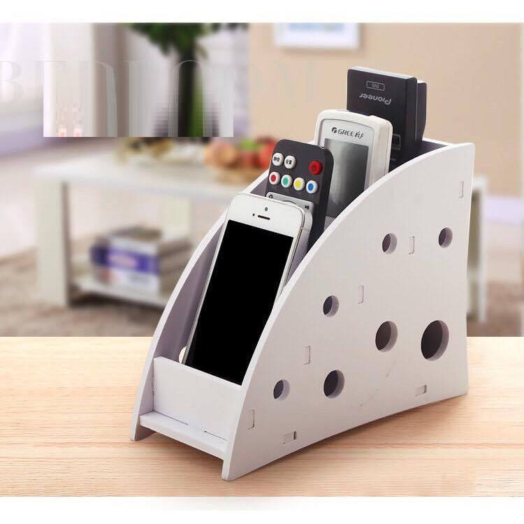 Kệ Đựng Remote, Hộp Để Đồ Đa Năng - Màu Trắng.