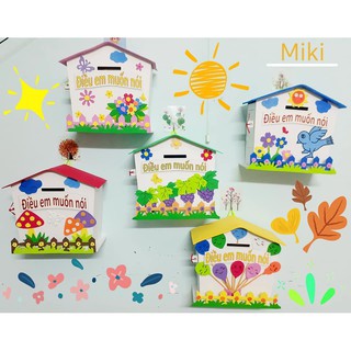 HỘP THƯ: Điều Em Muốn Nói + kèm ổ khóa 2 chìa + hộp đựng khi vận chuyển (giao mẫu ngẫu nhiên)