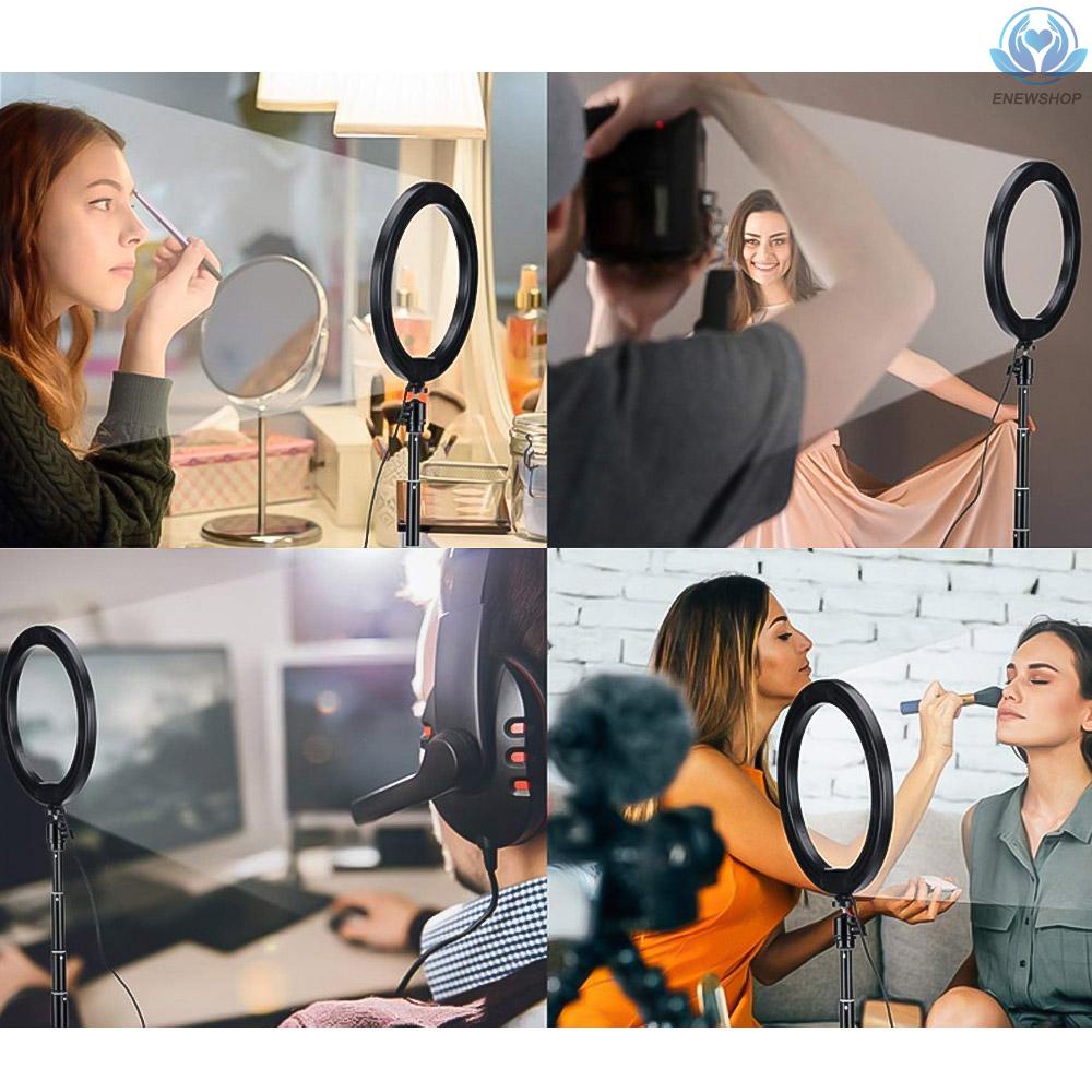 Vòng Đèn Led 20cm Kèm Giá Đỡ Ba Chân Có Thể Gập Lại Hỗ Trợ Chụp Ảnh / Trang Điểm | BigBuy360 - bigbuy360.vn