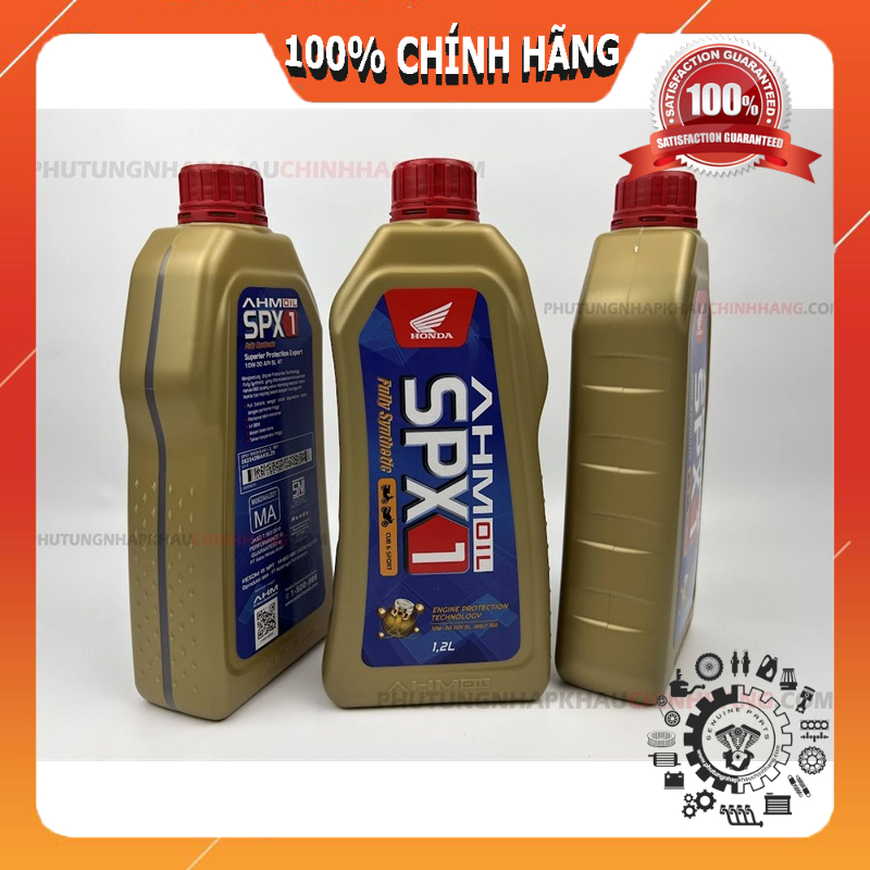 Nhớt Honda Nhớt AHM SPX1 1L2 Xe số, Winner, Supra GTR, Sonic, CBR chính hãng Honda Indonesia
