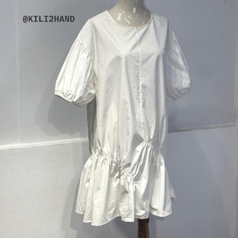 ĐẦM VINTAGE 2HAND ĐỘ MỚI 99% MÃ V19 màu trắng chất thô Hàn phong cách