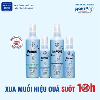 Chai xịt chống muỗi remos, an toàn cho cả trẻ em và người lớn, 150ml,