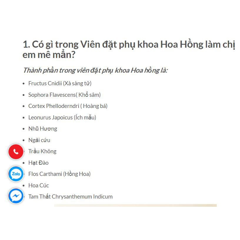 Viên đăt phụ khoa hoa hồng