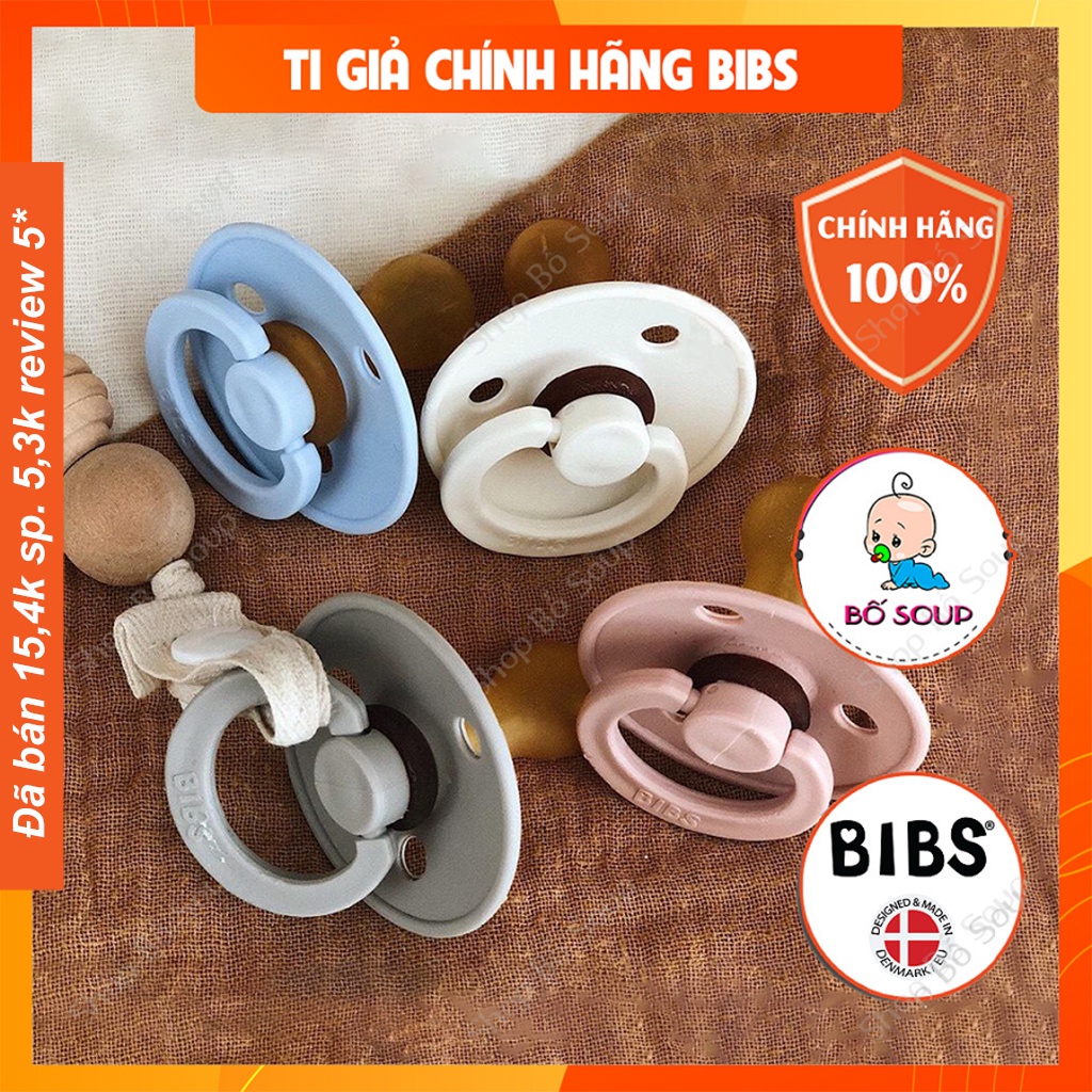 Ti Giả BIBS Đan Mạch Chính Hãng Cho Bé Kèm Nắp Trứng Hoặc Hộp Đựng Shop Bố Soup