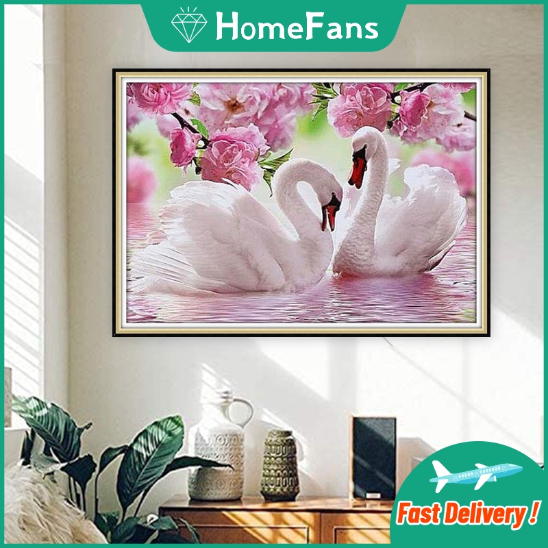 Bộ Tranh Đính Đá 5D Tự Làm 70x50cm Dùng Trang Trí Nhà Cửa