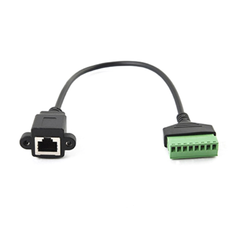 Nama Đầu Nối Dây Cáp Rj45 Ethernet Sang 8 Pin Cho CCTV Digital DVR