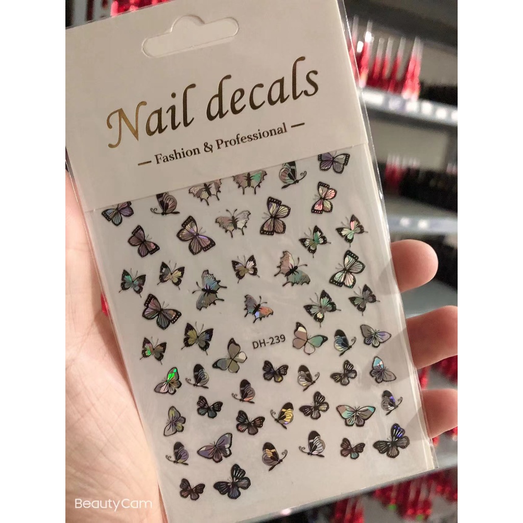 sticker buom trang trí nail