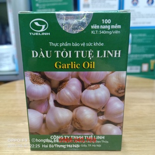 DẦU TỎI TUỆ LINH lọ 100 viên giảm mỡ máu, tăng sức đề kháng của cơ thể