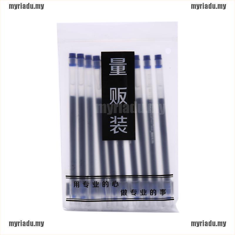 Set 10 Bút Mực Gel Màu Xanh Dương / Đen / Đỏ Dùng Cho Văn Phòng / Trường Học