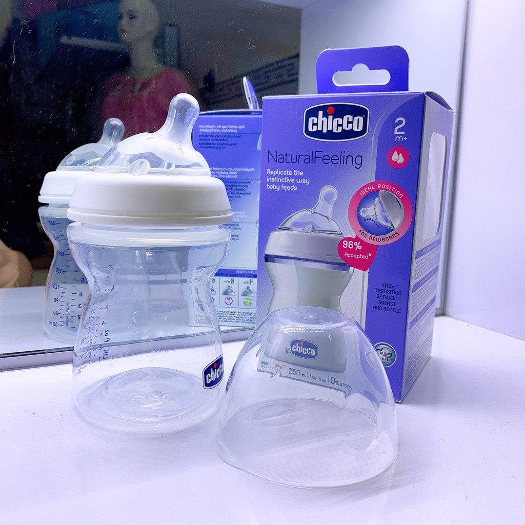 Bình sữa, núm ti Chicco 150/250ml