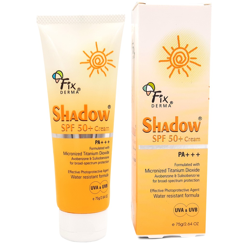 Kem Chống Nắng Fixderma Phù Hợp Da Nhạy Cảm Fixderma Shadow SPF 50+ Cream 75g