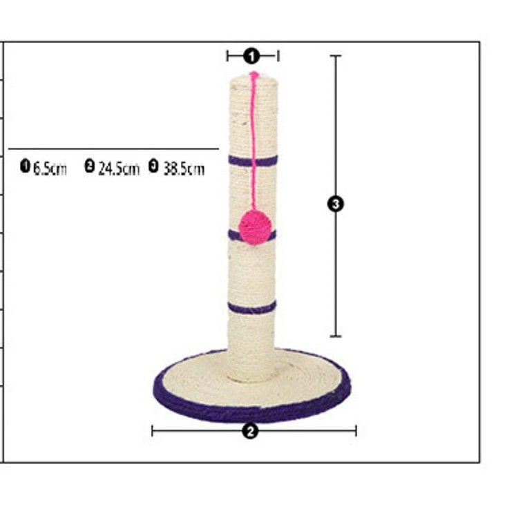 [LN1221] SALE TOP HCM - Đồ chơi mèo kiêm cào móng đế tròn, trụ tròn 1 con chuột (hanpet 4711851) có bàn cào móng cho mèo