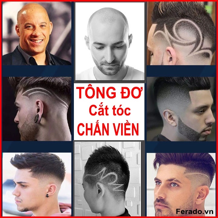 Tông đơ cắt tóc đa năng DaLing ,cạo râu , chấn viền , dùng pin thay thế tiện dụng