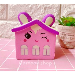 Squishy ngôi nhà tai thỏ dễ thương chậm tăng có bao bì