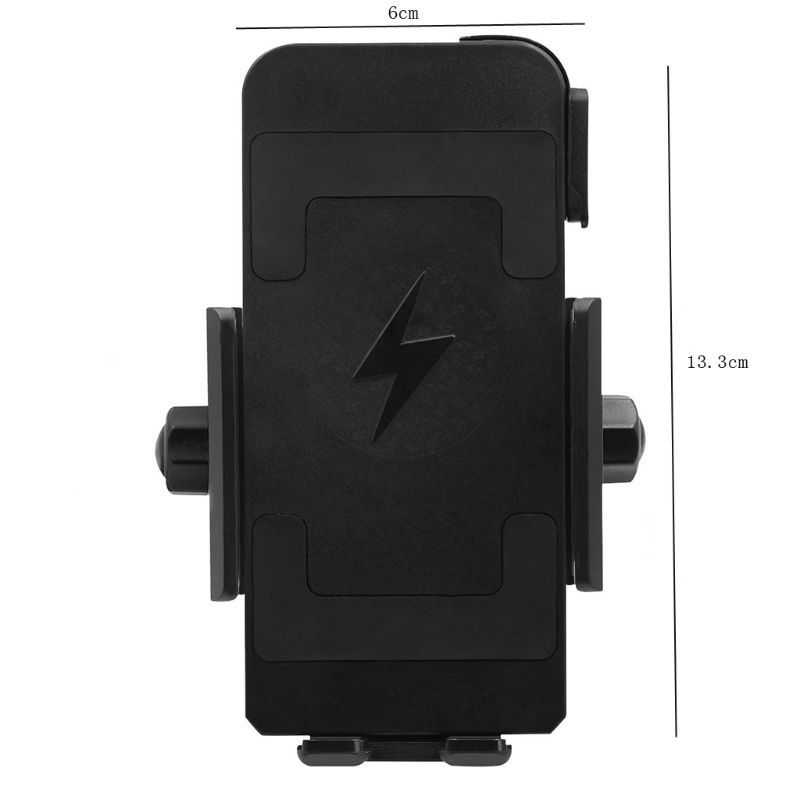 Giá Đỡ Điện Thoại Kiêm Sạc Không Dây Gắn Tay Lái Xe Mô Tô 4.5-7in Pho