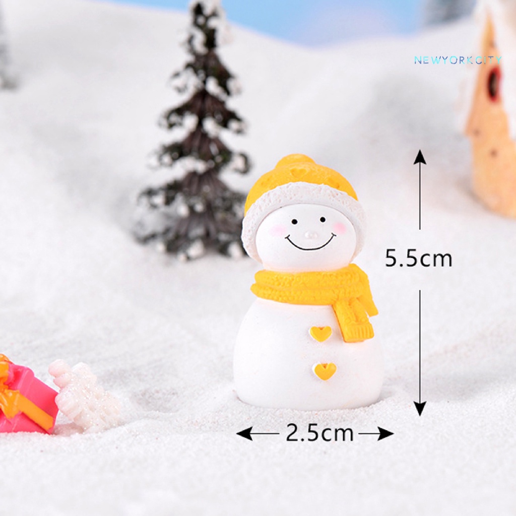 Mô Hình Người Tuyết Dễ Thương Dùng Trang Trí Tiểu Cảnh Dịp Giáng Sinh